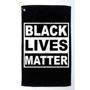 Distressed Black Lives Matter Logo Platinum Collection Golf Towel