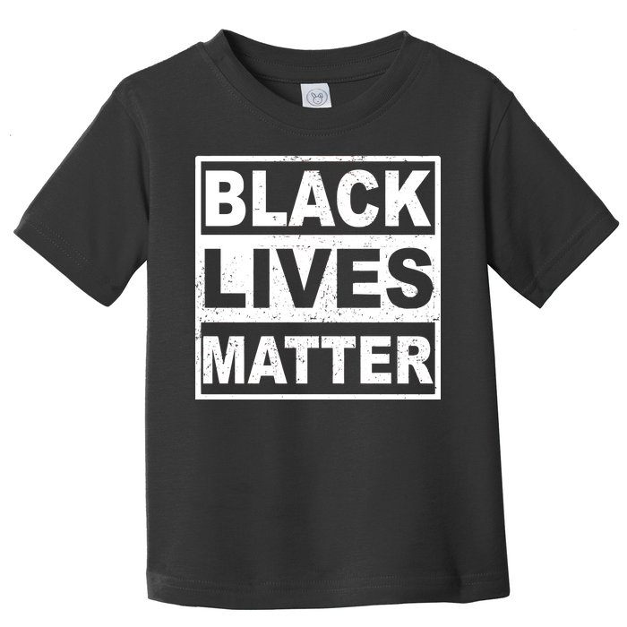 Distressed Black Lives Matter Logo Toddler T-Shirt