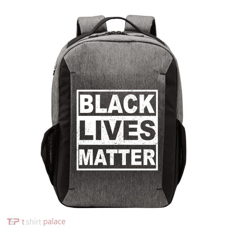 Distressed Black Lives Matter Logo Vector Backpack