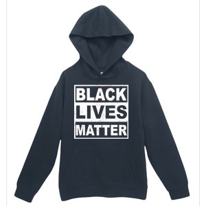 Distressed Black Lives Matter Logo Urban Pullover Hoodie