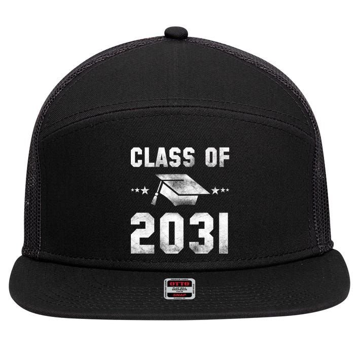 Distressed Class Of 2031 7 Panel Mesh Trucker Snapback Hat
