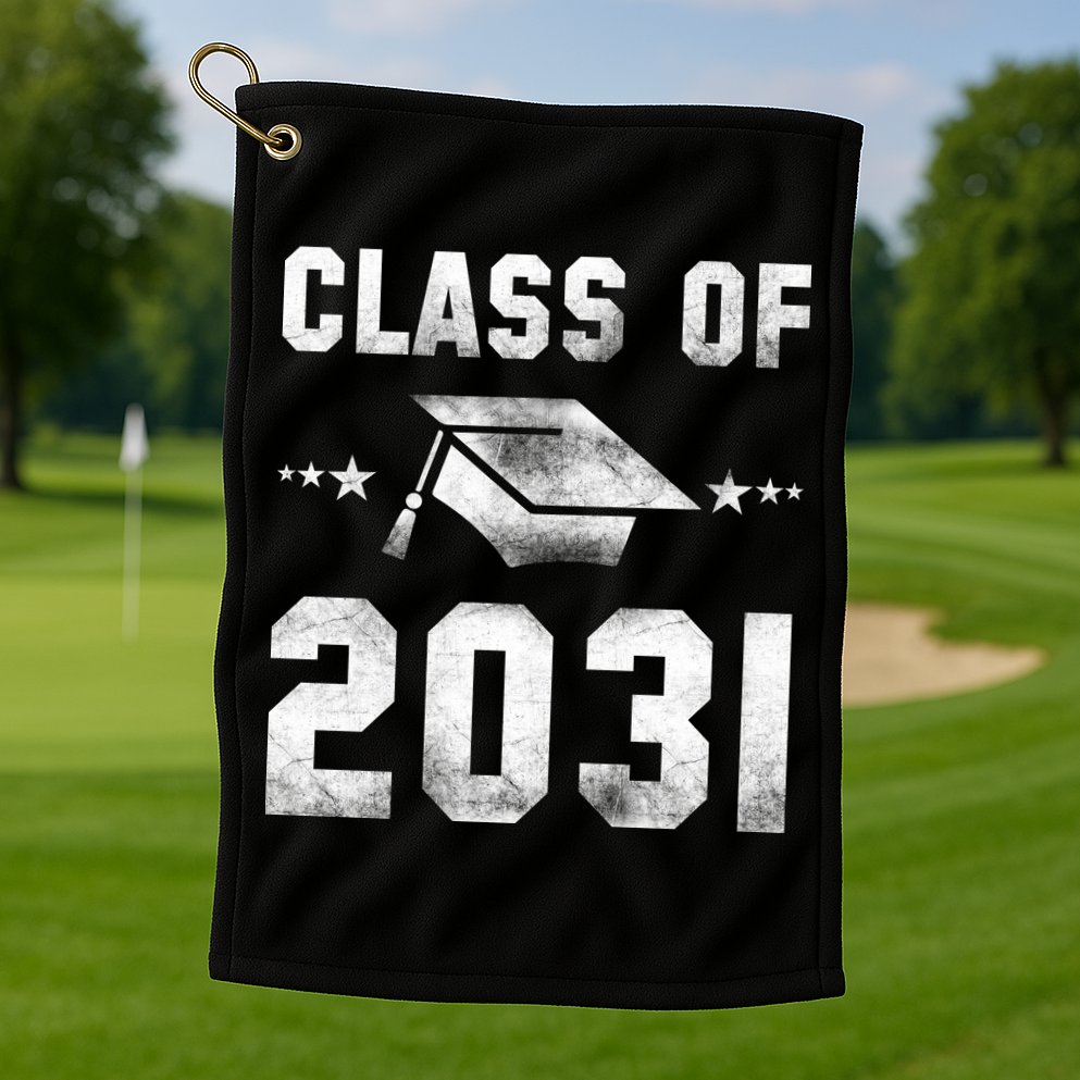Distressed Class Of 2031 Golf Towel