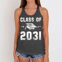 Distressed Class Of 2031 Women's Knotted Racerback Tank