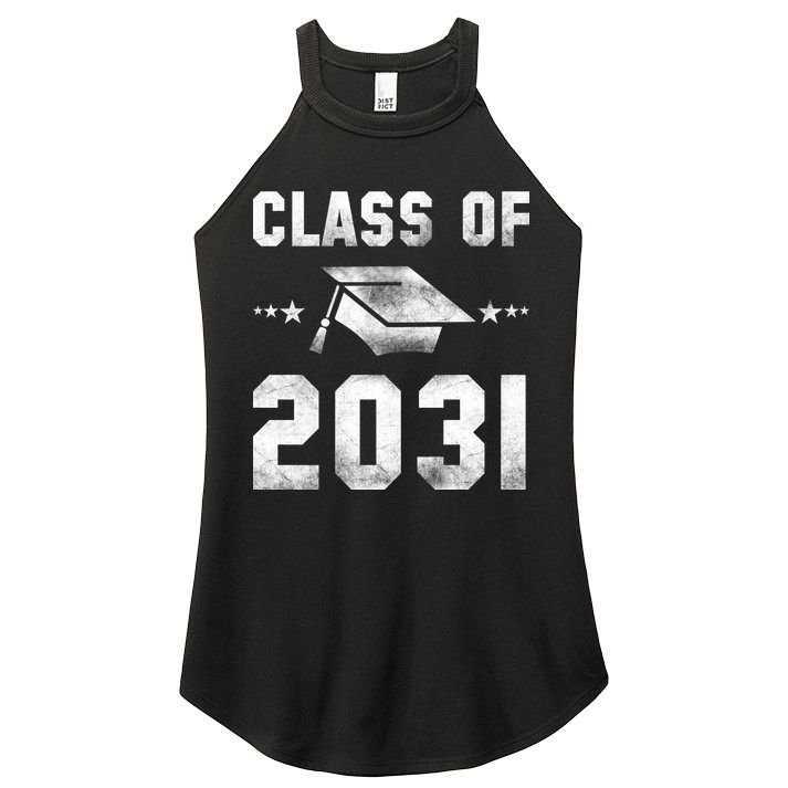 Distressed Class Of 2031 Women's Perfect Tri Rocker Tank
