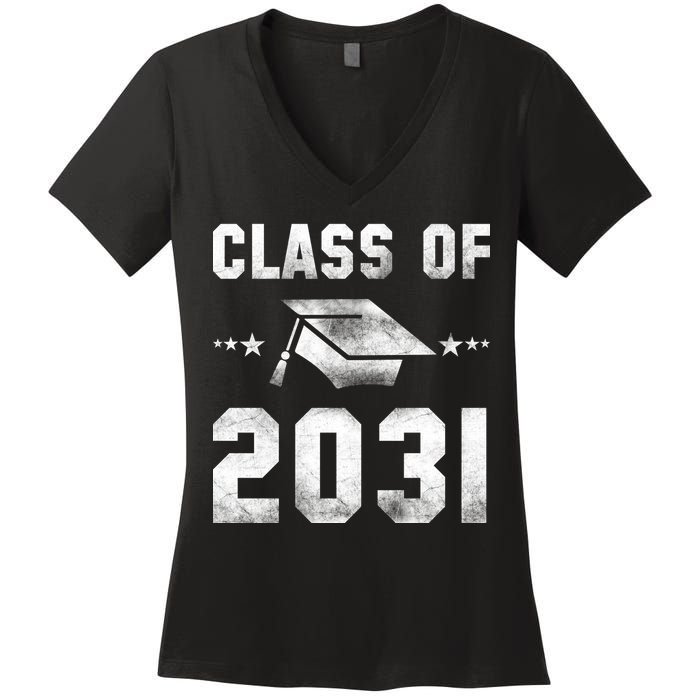 Distressed Class Of 2031 Women's V-Neck T-Shirt
