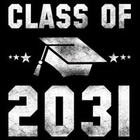 Distressed Class Of 2031 Women's V-Neck T-Shirt