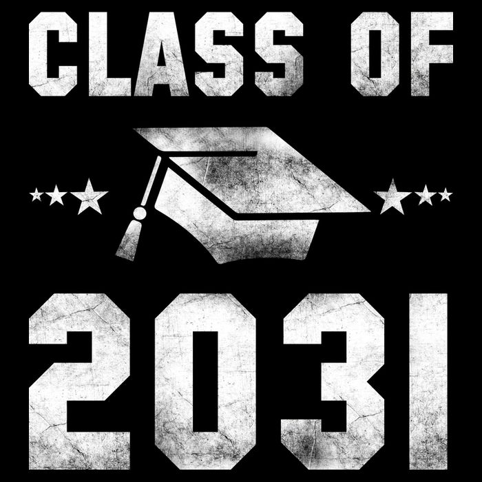 Distressed Class Of 2031 Women's V-Neck T-Shirt