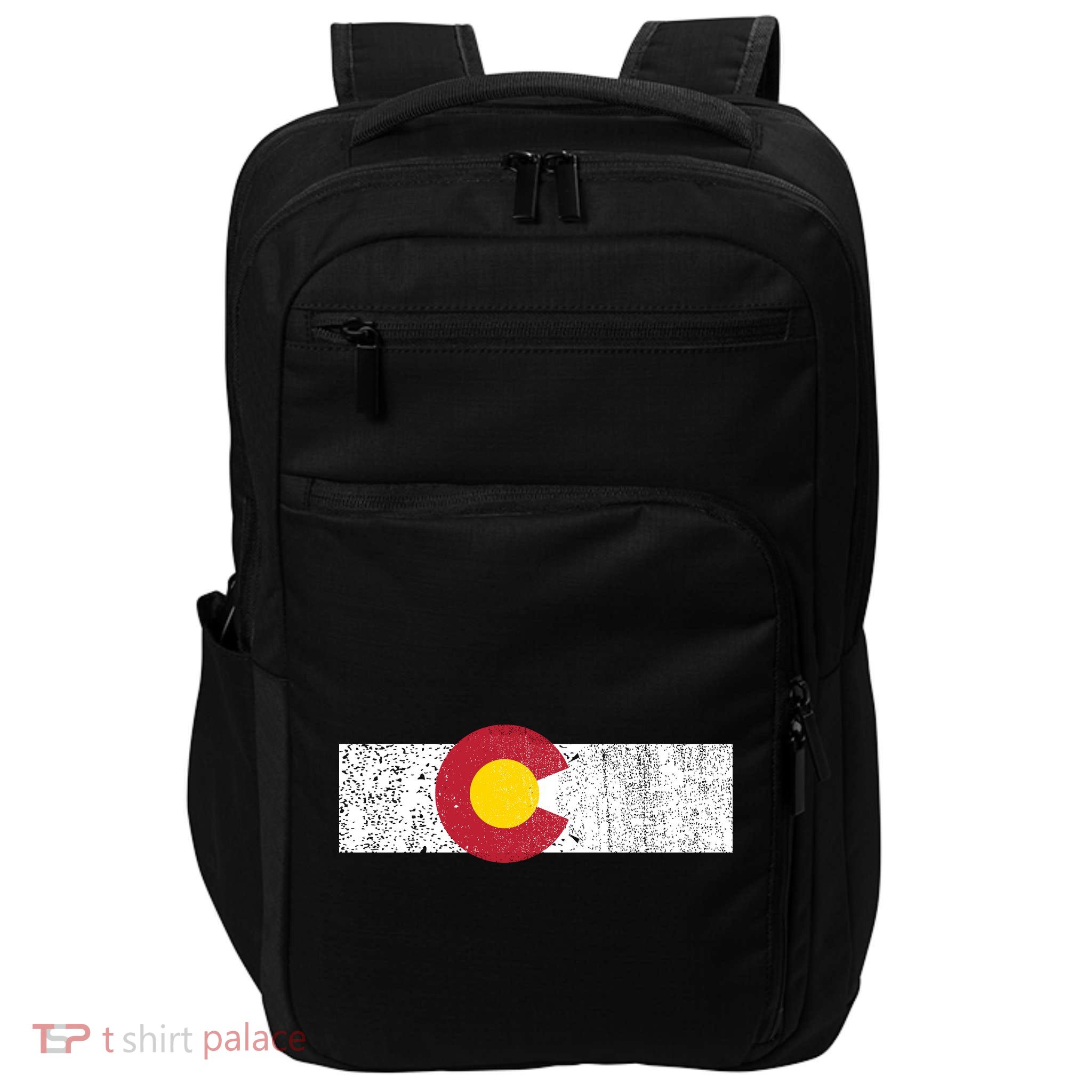 Distressed Colorado State Flag Denver Co Patriotic Impact Tech Backpack