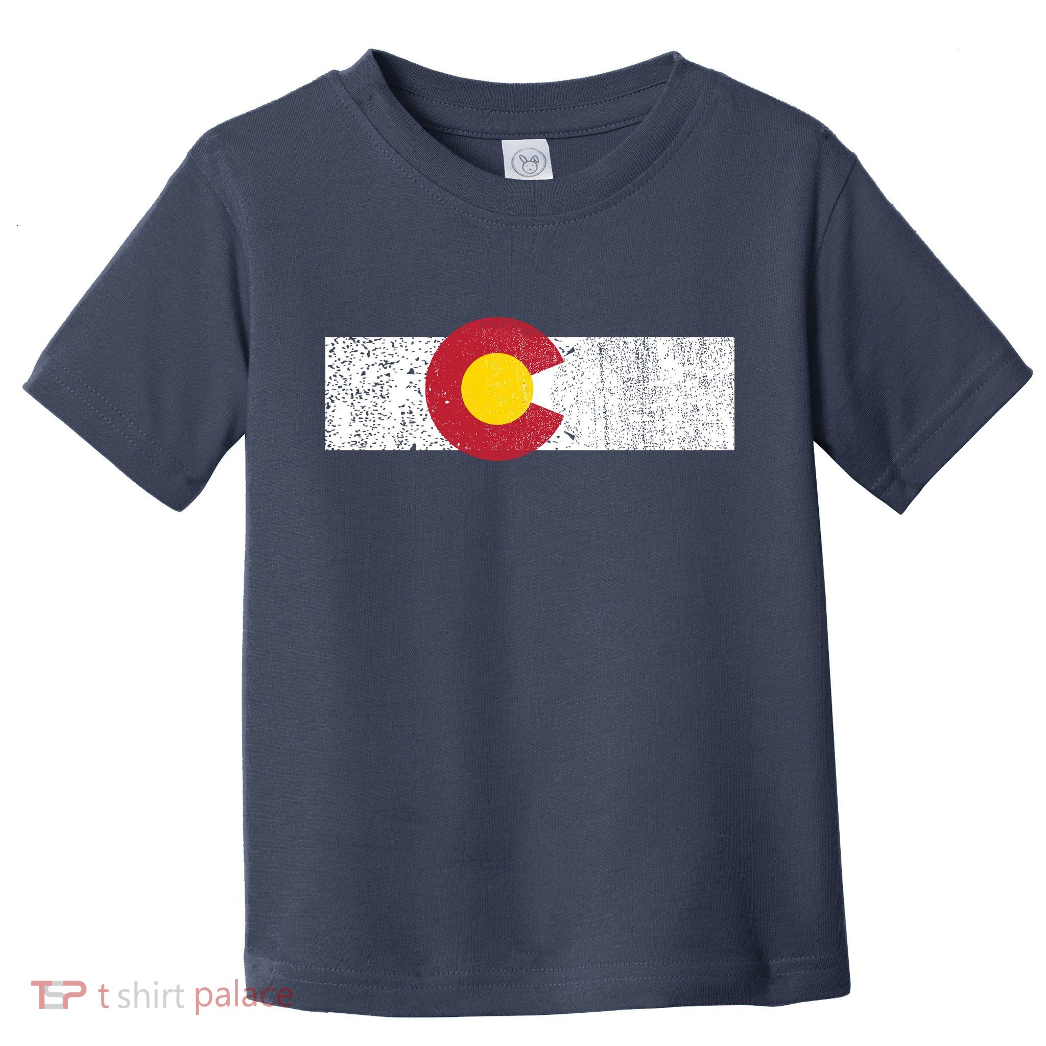 Distressed Colorado State Flag Denver Co Patriotic Toddler T-Shirt
