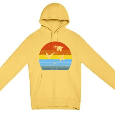 Distressed Duck Hunting Premium Pullover Hoodie