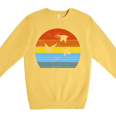 Distressed Duck Hunting Premium Crewneck Sweatshirt