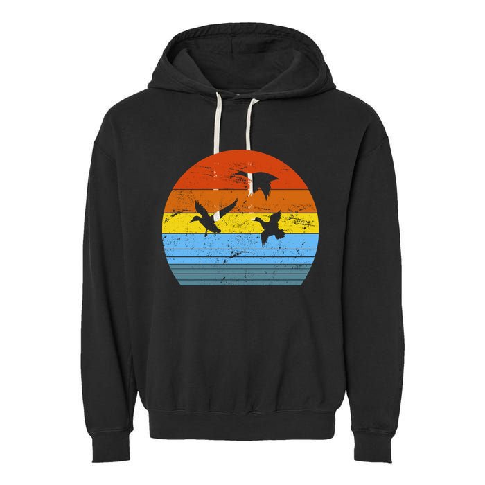 Distressed Duck Hunting Garment-Dyed Fleece Hoodie