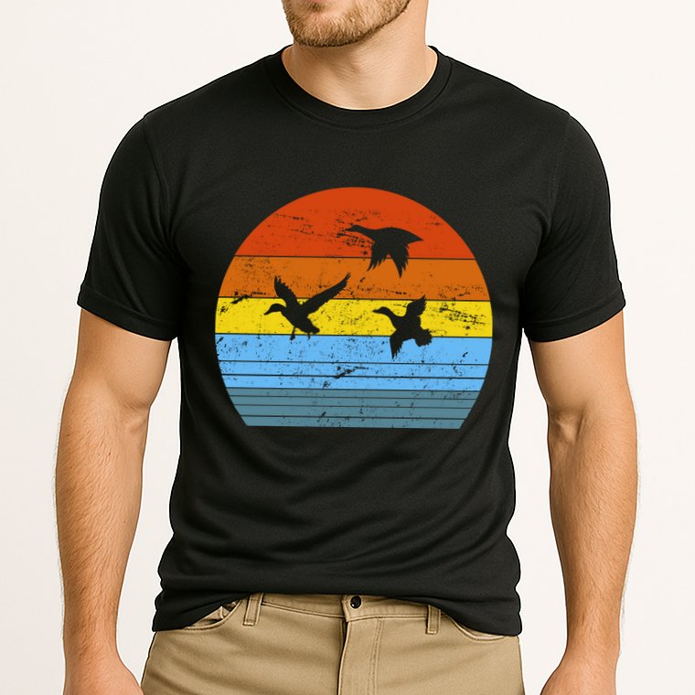 Distressed Duck Hunting Performance Shirt