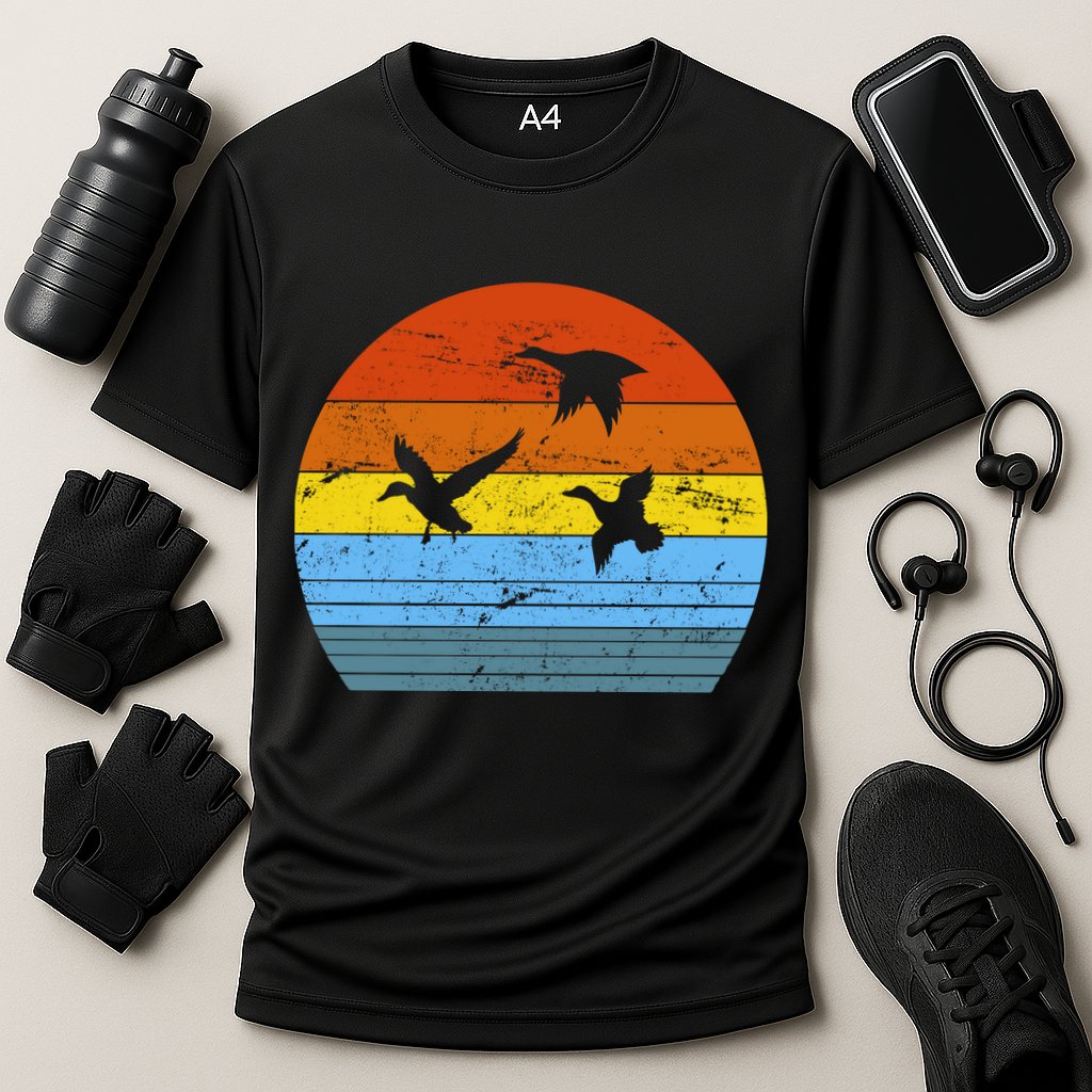 Distressed Duck Hunting Performance Shirt