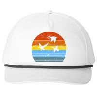 Distressed Duck Hunting Snapback Five-Panel Rope Hat