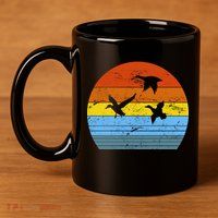 Distressed Duck Hunting 11oz C Handle Ceramic Mug