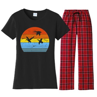 Distressed Duck Hunting Women's Flannel Pajama Set