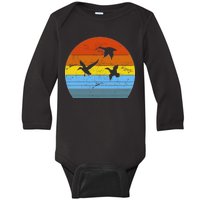 Distressed Duck Hunting Baby Long Sleeve Bodysuit