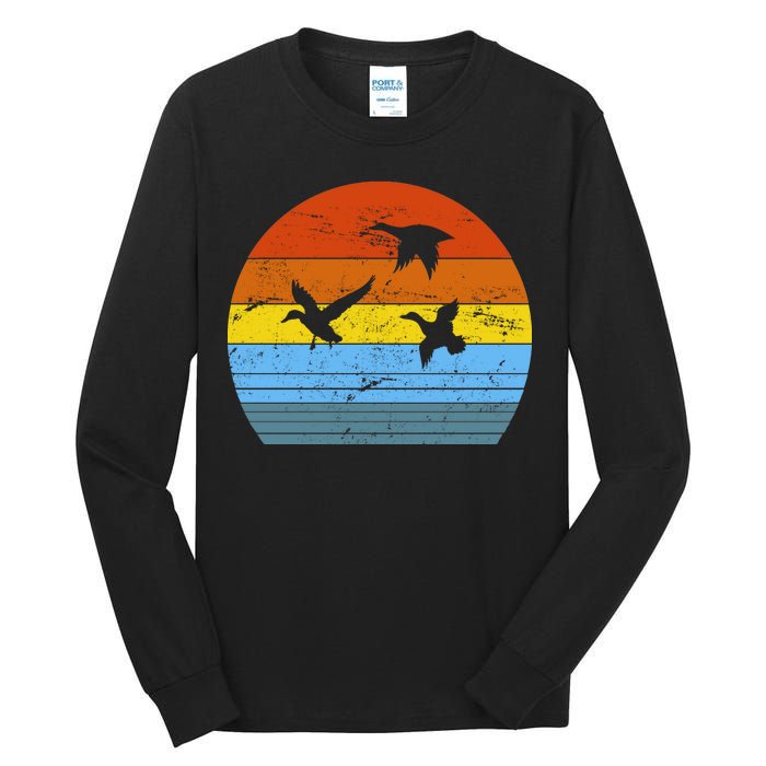 Distressed Duck Hunting Tall Long Sleeve T-Shirt