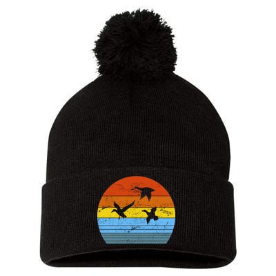 Distressed Duck Hunting Pom Pom 12in Knit Beanie