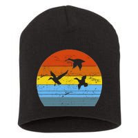 Distressed Duck Hunting Short Acrylic Beanie