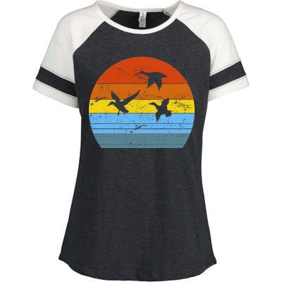 Distressed Duck Hunting Enza Ladies Jersey Colorblock Tee