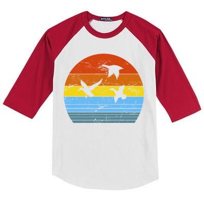 Distressed Duck Hunting Kids Colorblock Raglan Jersey