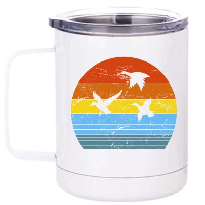 Distressed Duck Hunting 12 oz Stainless Steel Tumbler Cup