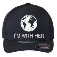 Distressed Earth Day I'm With Her Science March Flexfit Unipanel Trucker Cap