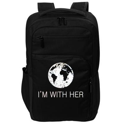 Distressed Earth Day I'm With Her Science March Impact Tech Backpack