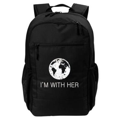 Distressed Earth Day I'm With Her Science March Daily Commute Backpack