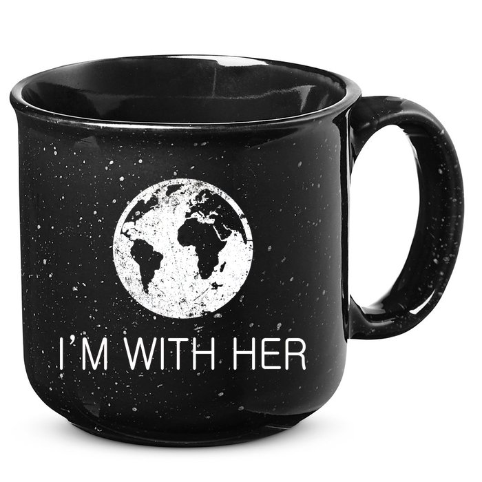 Distressed Earth Day I'm With Her Science March 15oz Campfire Ceramic Mug