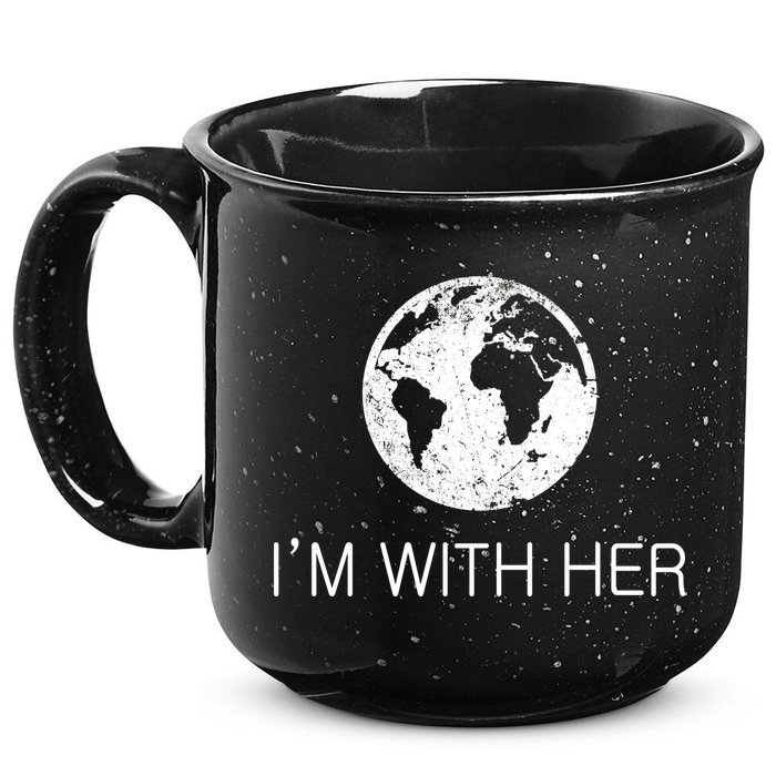 Distressed Earth Day I'm With Her Science March 15oz Campfire Ceramic Mug