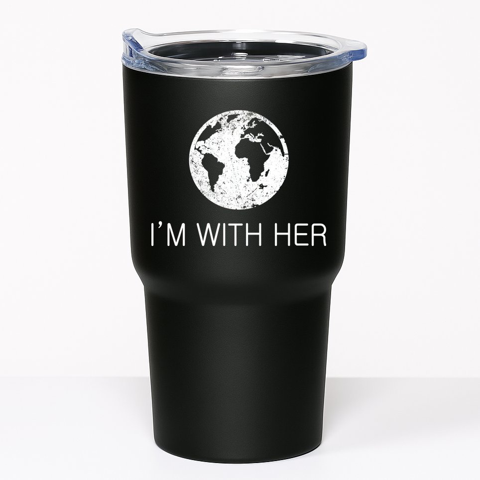 Distressed Earth Day I'm With Her Science March Tumbler