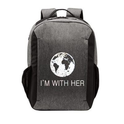 Distressed Earth Day I'm With Her Science March Vector Backpack