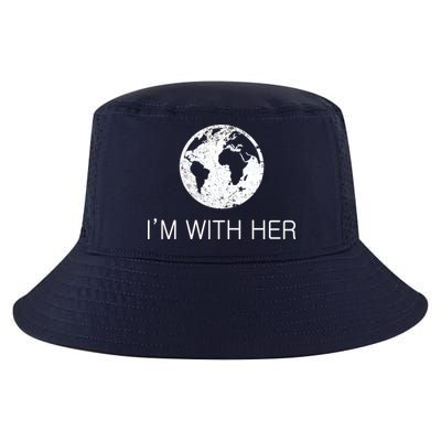 Distressed Earth Day I'm With Her Science March Cool Comfort Performance Bucket Hat