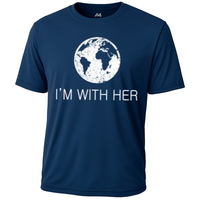 Distressed Earth Day I'm With Her Science March Performance Shirt
