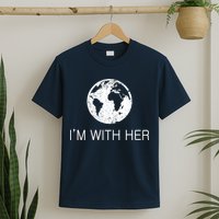 Distressed Earth Day I'm With Her Science March T-Shirt