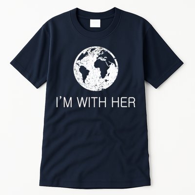 Distressed Earth Day I'm With Her Science March Tall T-Shirt