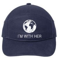 Distressed Earth Day I'm With Her Science March 7-Panel Snapback Hat