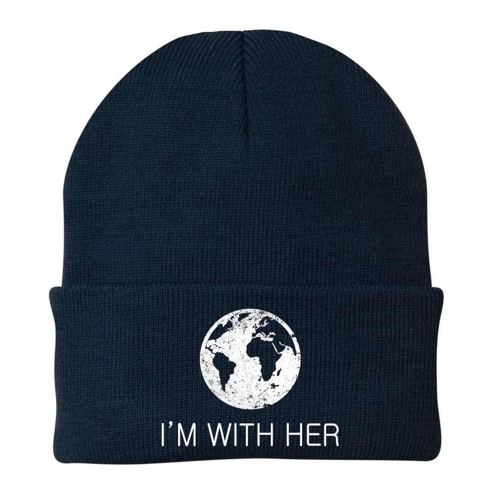 Distressed Earth Day I'm With Her Science March Beanie