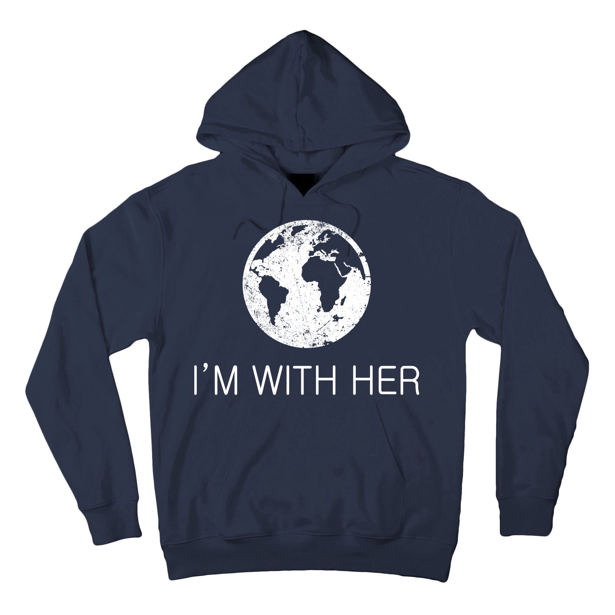 Distressed Earth Day I'm With Her Science March Tall Hoodie