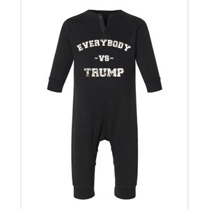 Distressed Everybody VS Trump Infant Fleece One Piece