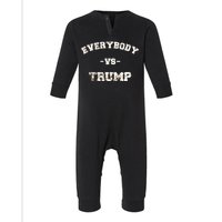 Distressed Everybody VS Trump Infant Fleece One Piece