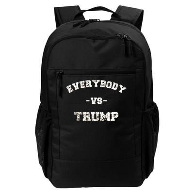 Distressed Everybody VS Trump Daily Commute Backpack