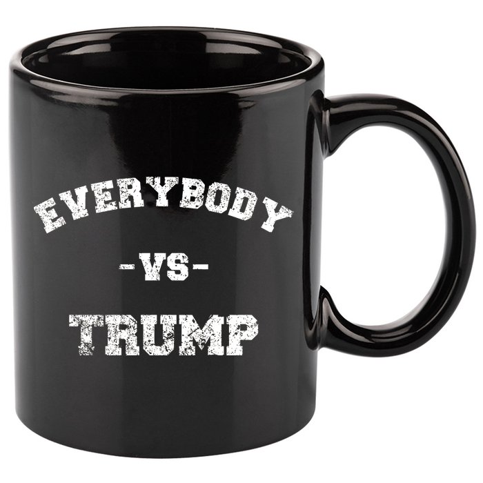Distressed Everybody VS Trump 11oz C Handle Ceramic Mug