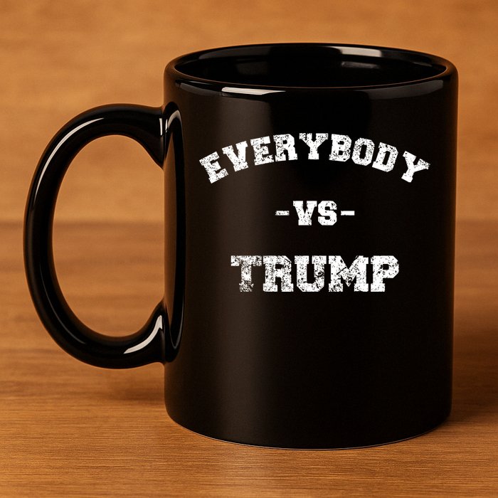 Distressed Everybody VS Trump 11oz C Handle Ceramic Mug