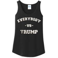 Distressed Everybody VS Trump Ladies Essential Tank