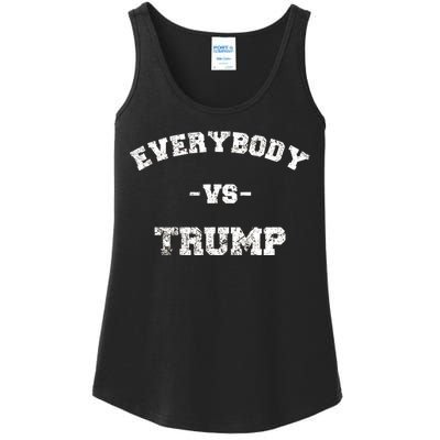 Distressed Everybody VS Trump Ladies Essential Tank