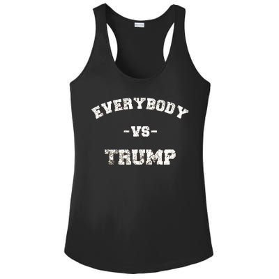 Distressed Everybody VS Trump Ladies PosiCharge Competitor Racerback Tank